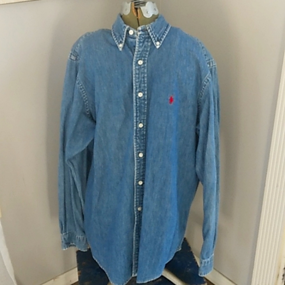 VTG 90S RALPH LAUREN POLO JEAN SHIRT L